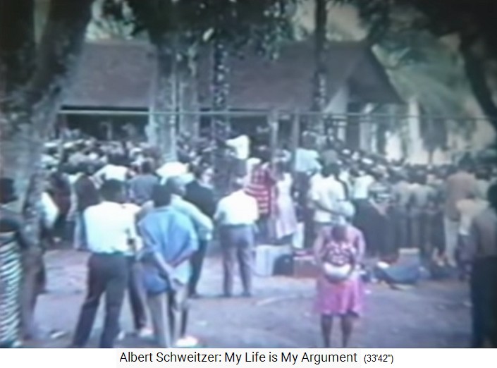 Lambarene: Todeszeremonien von Albert
Schweitzer September bis November 1965 Lambarene: Todeszeremonien von Albert
Schweitzer September bis November 1965