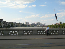 Basel, Sicht von der
                                        Mittleren Br�cke aus auf die
                                        Pharma-Giftfabrik Novartis