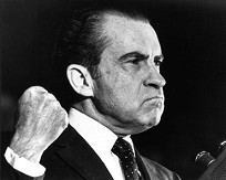 "US"-Pr�sident Nixon mit Faust 1971