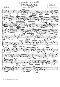 Bach: concert for
violin a minor, first part, violin tutti
part (heavy version, page 1) Bach: concert for violin a minor,
first part, violin tutti part (heavy
version, page 1)