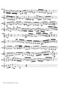 Bach: concert for violin a minor,
first part, violin tutti part (page 3) Bach: concert for violin a minor,
first part, violin tutti part (page 3)
