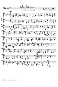 Kreisler: Sch�n Rosmarin, Geigenbegleitung