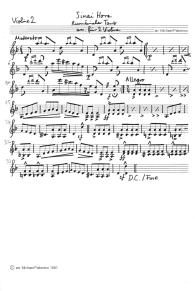 Zigeuneralbum: Rum�nischer Tanz "Sinai
                      Hora", Geigenbegleitung