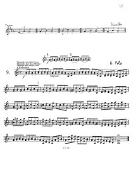 Seite 26: Doppelgriffstudie von E. Polo
                            Nr. 9 in Terzenreihen und Sextenreihen bzw.
                            Terzentrillern und Sextentrillern