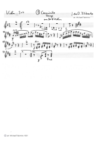 Filiberto: Tango "Caminito"
                            ("Kleiner Spaziergang"), Violine 3
                            und 4