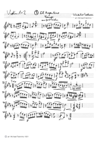 Loduca: Tango "El Argentino"
                          ("Argentinischer Tango"), Violinen 1
                          und 2
