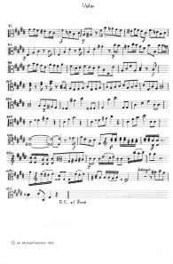 Bach: Violinkonzert E-Dur, erster Satz
                        (Allegro), Bratschenbegleitung (Seite 5)