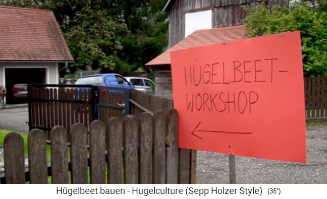 Hill bed workshop with Sepp Holzer
                  in Austria 01, the sign