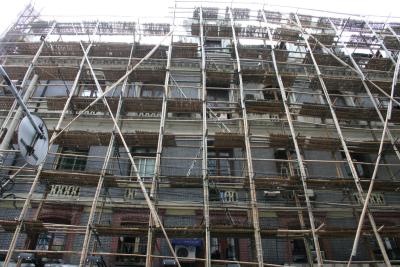 Bambusger�st: Bambus ist so stabil wie
                      Eisenstangen...