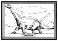 Dinosaurier: Camarasaurus, Gemälde Dinosaurier: Camarasaurus, Gemälde