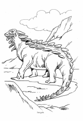 Dinosaurier: Sauropelta mit Zacken Dinosaurier: Sauropelta mit Zacken