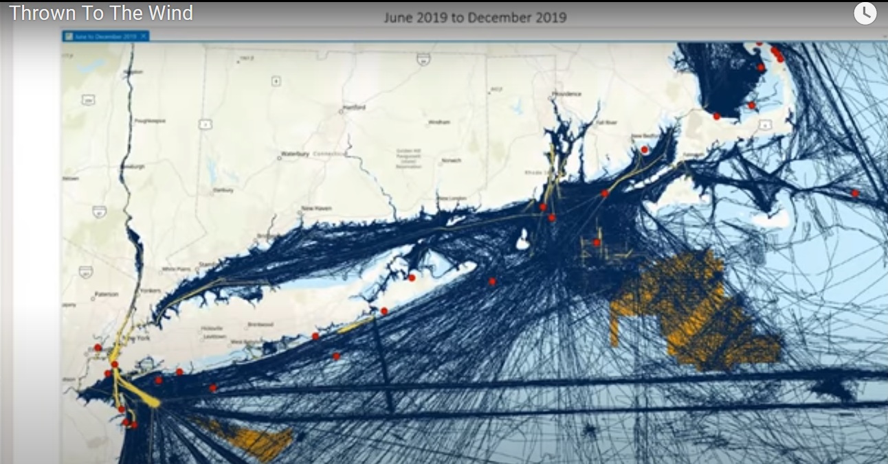 Region New York: Windparks
provozieren tote Walfische im Jahre 2019 -
jeder rote Punkt ist ein toter Walfisch Region New York: Windparks
provozieren tote Walfische im Jahre 2019 -
jeder rote Punkt ist ein toter Walfisch