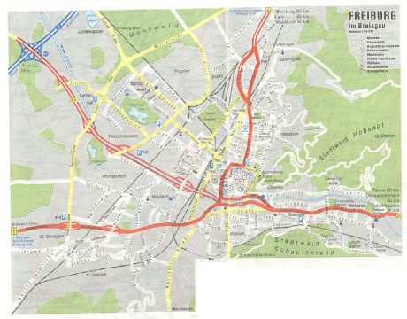 Karte
Freiburg: Dreisam mit Autobahn-'Zubringer' Karte Freiburg: Dreisam mit
Autobahn-'Zubringer'