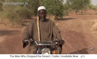 Pionier Yacouba Sadabogo auf dem Motorrad
