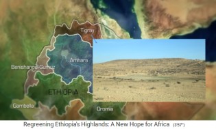 Die Provinz Tigray mit
                    W�stenhochland in �thiopien, Karte