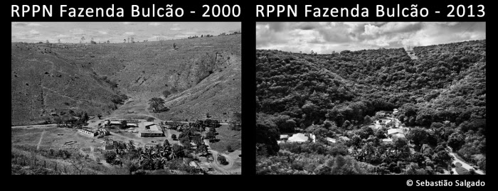 Die Farm Bulcão vorher 2000 und nachher 2013
(Foto von Salgado) Die Farm Bulcão vorher 2000
und nachher 2013 (Foto von Salgado)