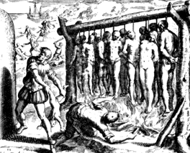 Der weisse
Mann zerstört Mandala-Kulturen: Gehängte
Ureinwohner ("Indianer") Der weisse Mann zerstört
Mandala-Kulturen: Gehängte Ureinwohner
("Indianer")