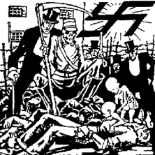 Karikatur: Der Sklaven-NS-Staat ist am Boden