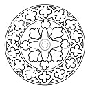 Mandala Rosettenfenster nach
                              Phantasie