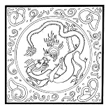 Drachenmandala aus China: Drache jagt die
                          Gl�cksperle