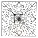 Energiemandala: Netzmandala, durch das
                          Sterne entstehen