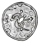 Mandala der Aborigines: Erdgeist,
                          Schlangenkraft, Energielinien