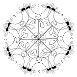 T�rkisches Mandala: Blumenmandala nach
                          t�rkischer Ornamentik