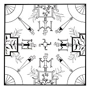 Navajo-Indianermandala: Die Weltordnung
                          im Sandbild
