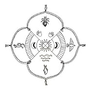 Mandala der Prim�rnationen (Ureinwohner):
                          4 Elemente und Sonne und Mond