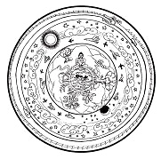 Sch�pfungsmandala mit Uroboros /
                          Ouroboros