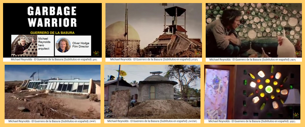 Der Film "Müllkrieger"
("garbage warrior") über Michael
Reynolds, seine Mutter-Erde-Architektur mit
Erdschiffen, Tsunamis etc. Der Film
"Müllkrieger" ("garbage
warrior") über Michael Reynolds, seine
Mutter-Erde-Architektur mit Erdschiffen,
Tsunamis etc.