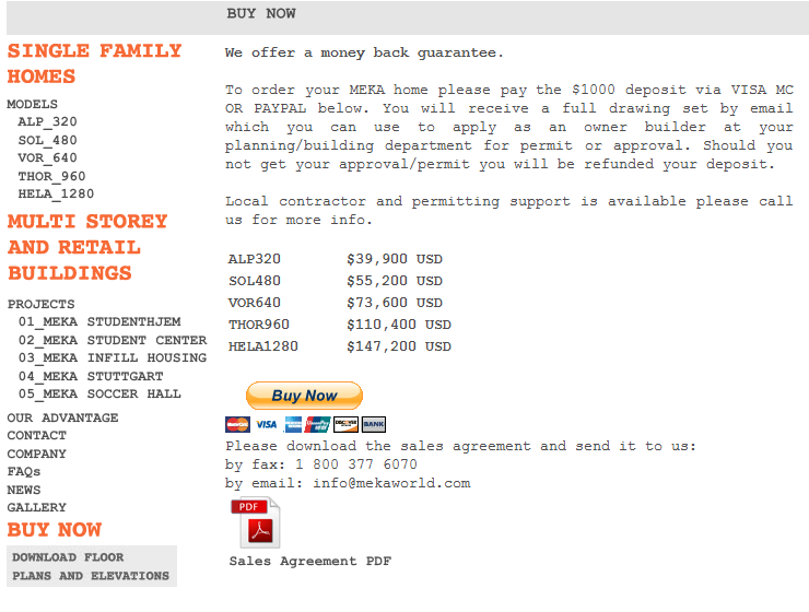 Die
                                Preise f�r die verschiedenen Modelle der
                                Containerh�user