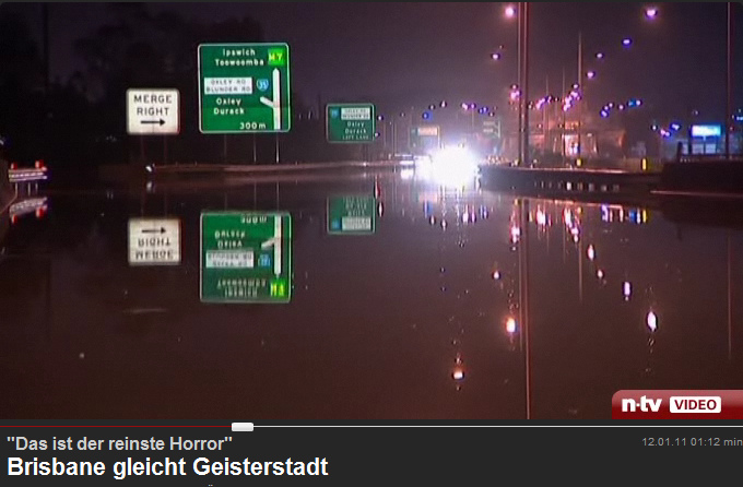Brisbane, water freeway on 12 January 2011:
"Brisbane is like a ghost town - that is the
pure horror" Brisbane, water
freeway on 12 January 2011: "Brisbane is like
a ghost town - that is the pure horror"