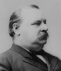 Gover Cleveland, Pr�sident der
                            "USA"