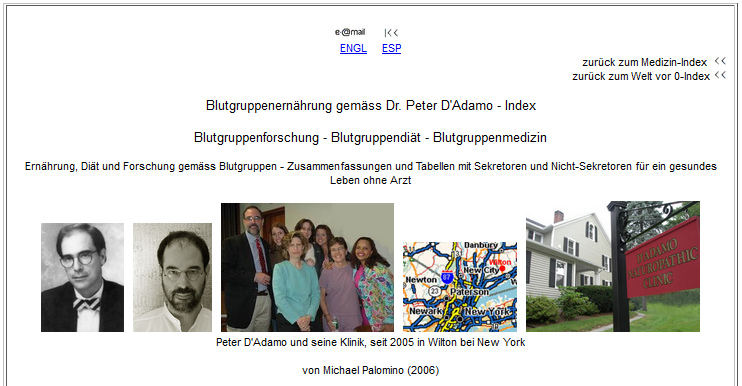 Die Blutgruppenernährung mit Dr. D'Adamo Die Blutgruppenernährung mit Dr. D'Adamo
