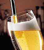 Biereinschank, ein Glas
            Bier