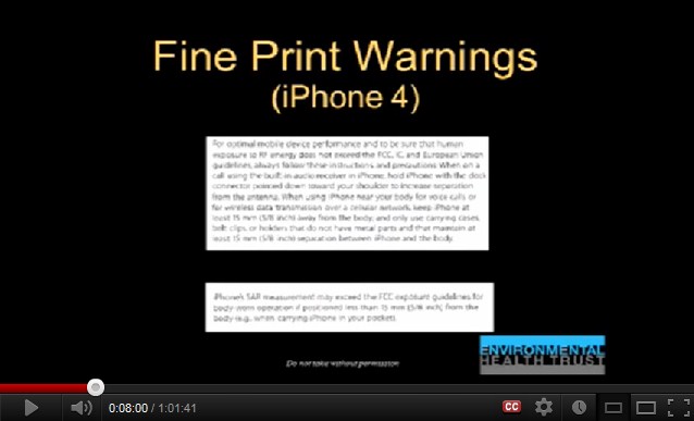 Die i-Phone-Warnung: mit 15 mm Abstand vom Körper
tragen Die
i-Phone-Warnung: mit 15 mm Abstand vom Körper tragen