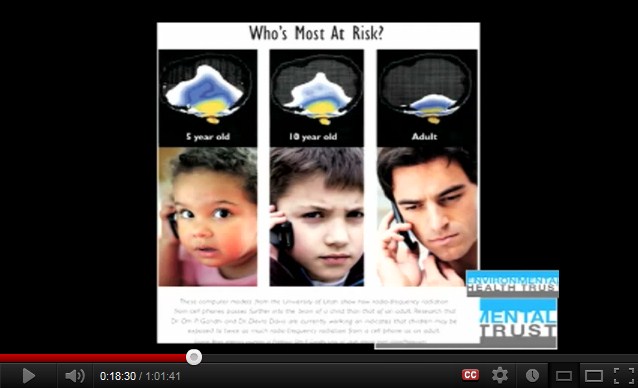 Wenn das Handy nahe am am
Kopf gehalten wird, geht die Hälfte der Strahlung in den
Kopf Wenn das
Handy nahe am am Kopf gehalten wird, geht die Hälfte der
Strahlung in den Kopf