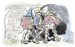 Un grupo de
                      ladrones...