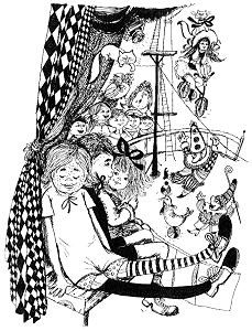 Pippi schl�ft im Zirkus ein, und Thomas sagt,
                      Pippi sei die beste...