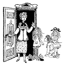 Frau Settergren verbannt Pipi aus dem Haus