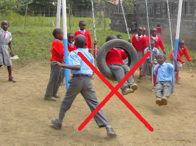 Negative vertical tire swing 06
                                without sight, Nakuru, Kenia, Afrika