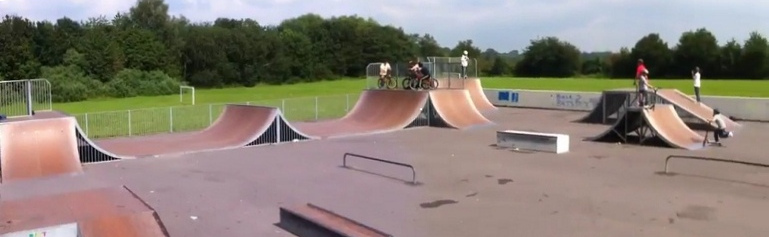Skatepark 30+31: skatepark in
                              Newport, England, panoramic photo