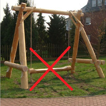 Columpio largo sin
                              cuerdas medias, Cottbus, Alemania