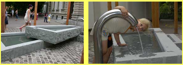 Wasser 05: Brunnen auf dem
                                  Pausenplatz der Schule Schanzengraben,
                                  Z�rich