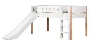 Schlafzimmerrutschbahn am Hochbett mit
                            Endauslauf