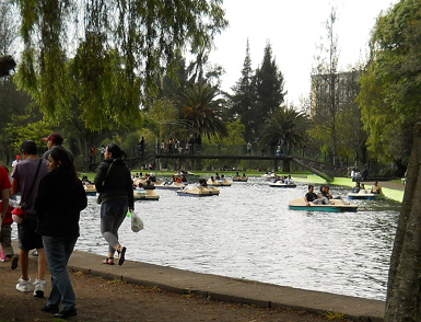 Wasserrundkurs mit Pedalofahren im
                                Carolina-Park 01, Quito, Ecuador