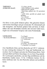 Dr. D'Adamo: Tabbouleh (Syrischer
                            Salat) - Carob-Kekse