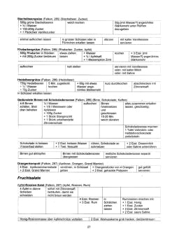 Vegetarisch Falken 27: Kompotte,
Fruchtspeisen, Fruchtsalate Vegetarisch Falken 27: Kompotte,
Fruchtspeisen, Fruchtsalate