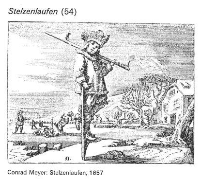 Stelzenlaufen
